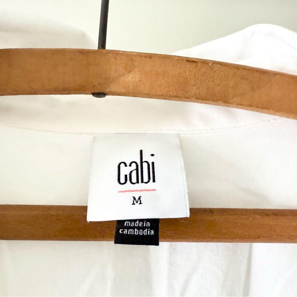Cabi Highlife White‎ Wrap Shirt #6293 Size Medium - Picture 3 of 5
